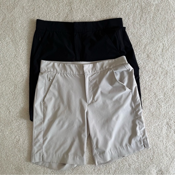 Athleta Pants - Athleta Bermuda shorts, 2 pairs. One black and one beige